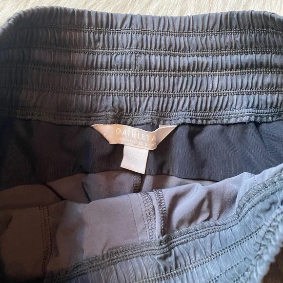 Athleta athletic green and black high waisted shorts - Picture 5 of 8